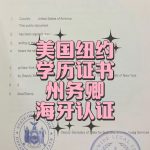 美国纽约学历证书州务卿海牙认证回国求职用