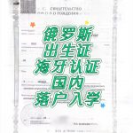 俄罗斯出生证海牙认证回国办理落户入学使用