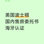 人在美国波士顿远程办理国内售房委托海牙认证