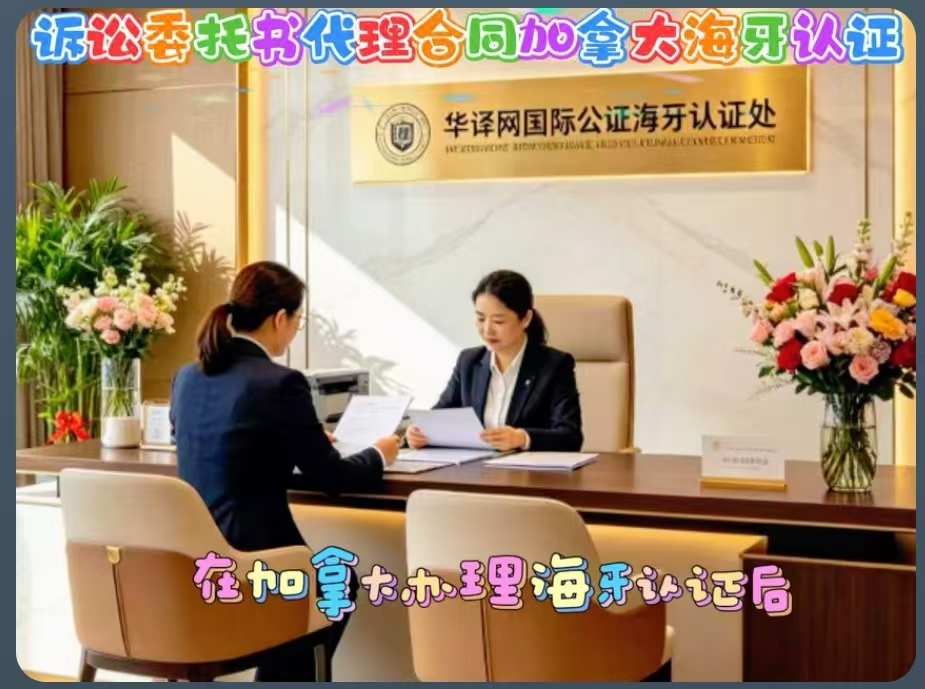 诉讼委托代理合同加拿大海牙认证