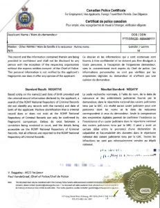 加拿大无犯罪记录证明海牙认证申请中国工签
