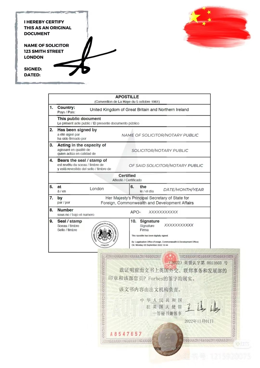 代办爱沙尼亚文件海牙认证书中国第三国使用