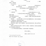 美国芝加哥华人放弃大陆继承声明书海牙认证
