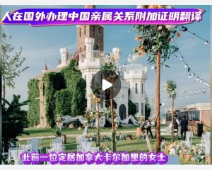 人在国外办理中国亲属关系附加证明翻译