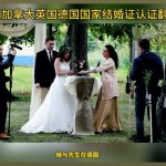美国加拿大英国德国国家结婚证海牙认证翻译