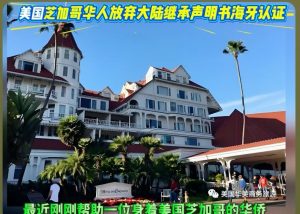 美国芝加哥华人放弃大陆继承声明书海牙认证